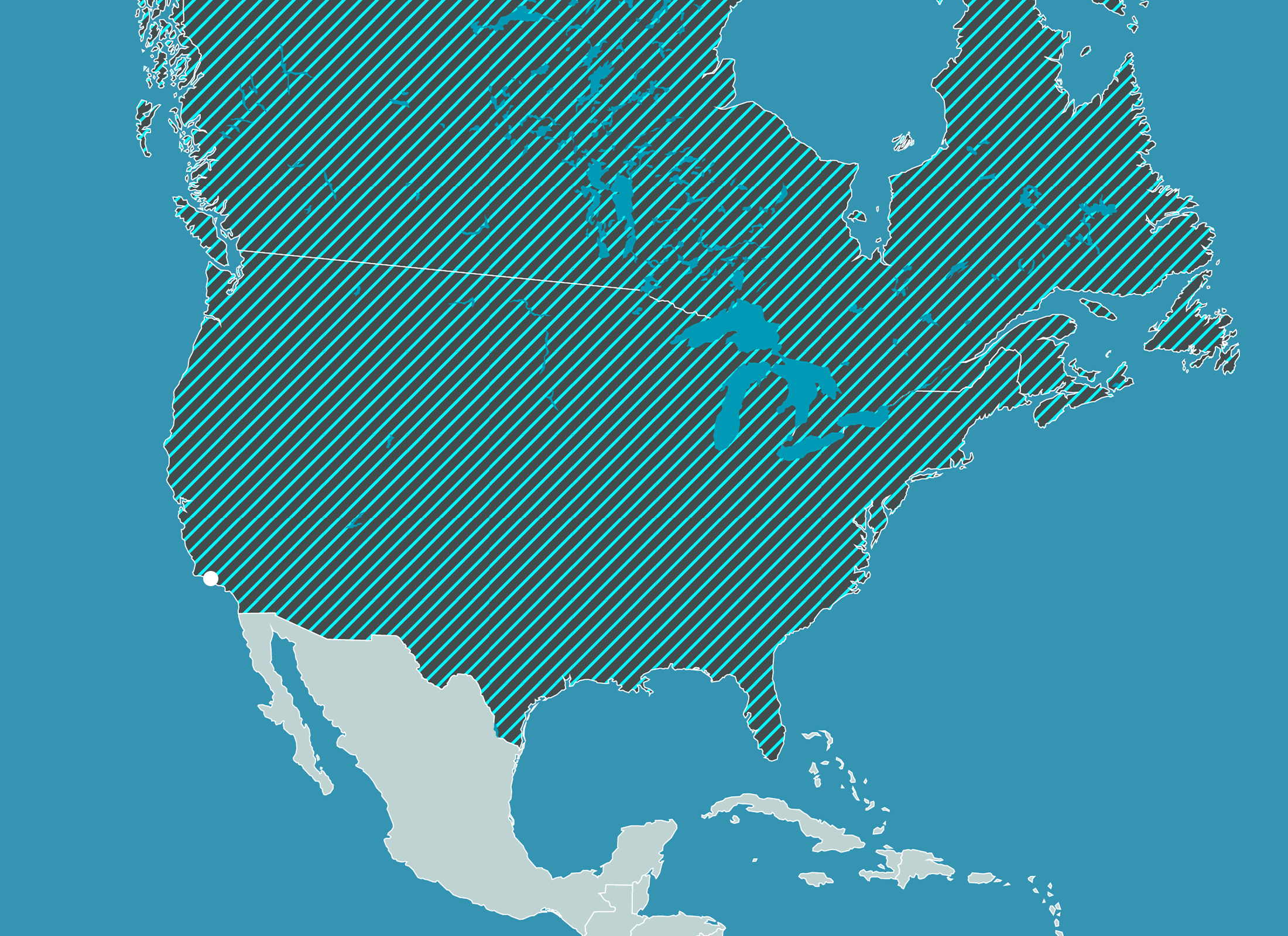 Map North America